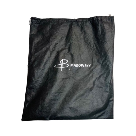 NWT - B MAKOWSKY - Tan Pebble Leather Shoulder Handbag With Dust Bag! - Picture 17 of 17